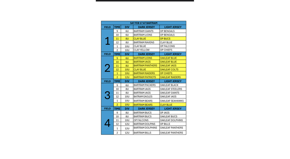 Bartram Trails Athletic Association > Home