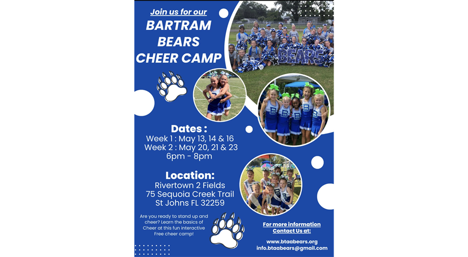 2024 Bartram Bears Cheer Camp